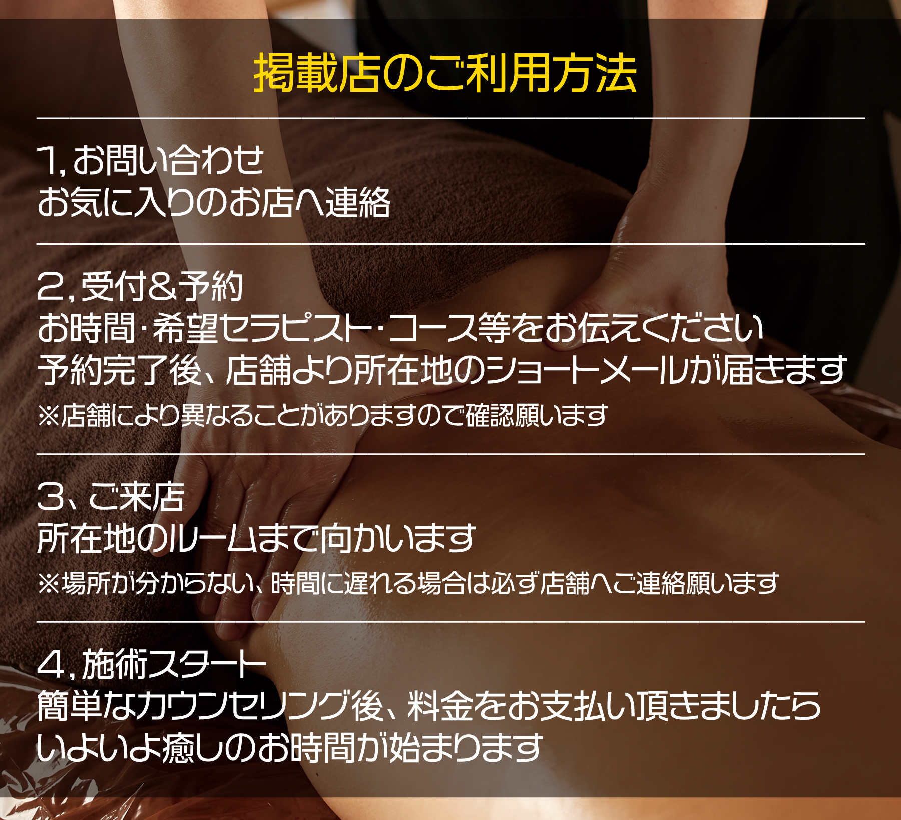 メンズエステの遊び方